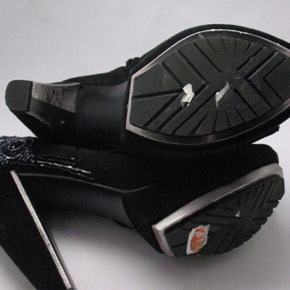 Sam Edelman Womens 8 Black Heeled Booties - Picture 7 of 8